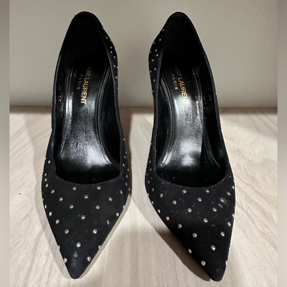Saint Laurent Anja Studded Heels